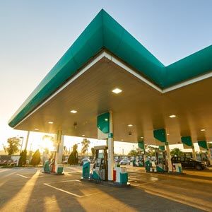 petrol station